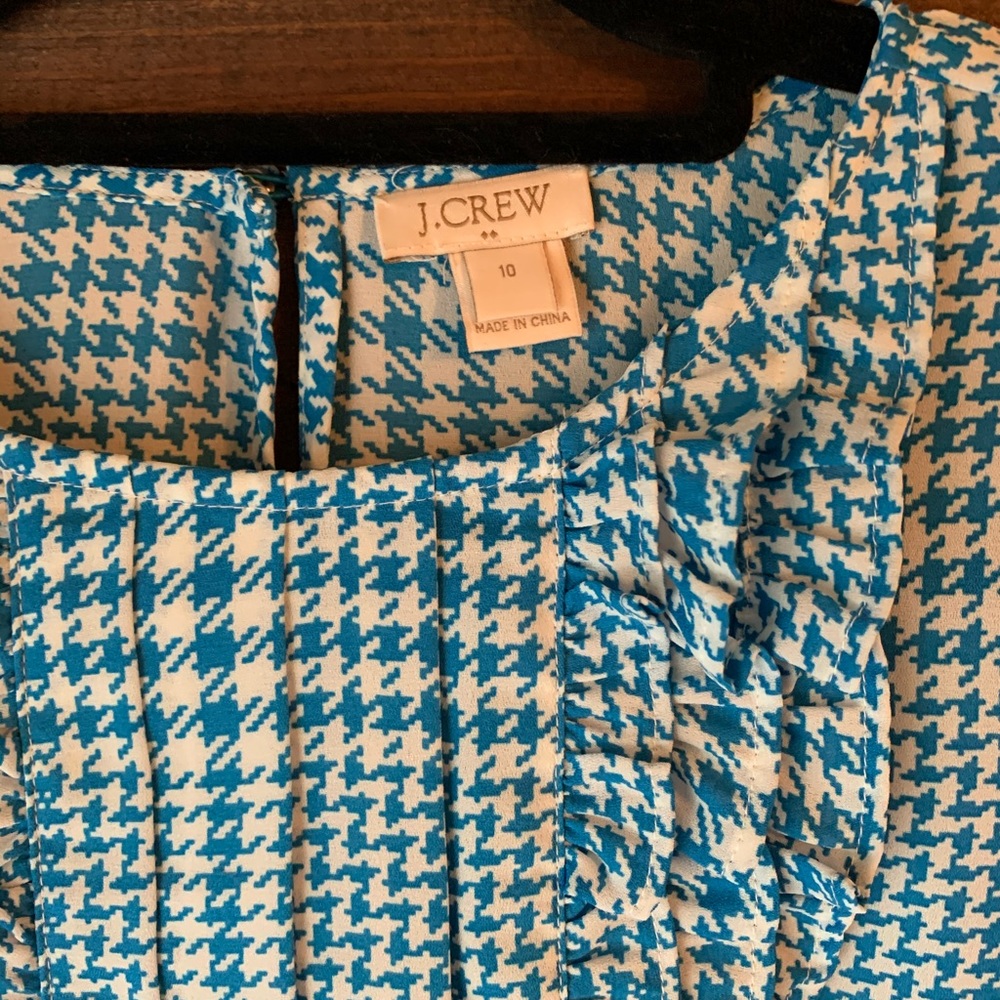 J.Crew houndstooth blouse